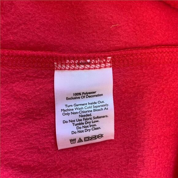 Eddie Bauer Women's 2XL Red Fleece Full Zip Long Sleeve Jacket Casual - Picture 6 of 6